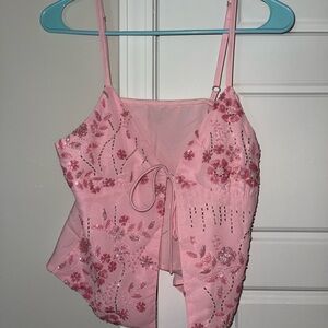 Amazon Pink Floral Women's Camisole